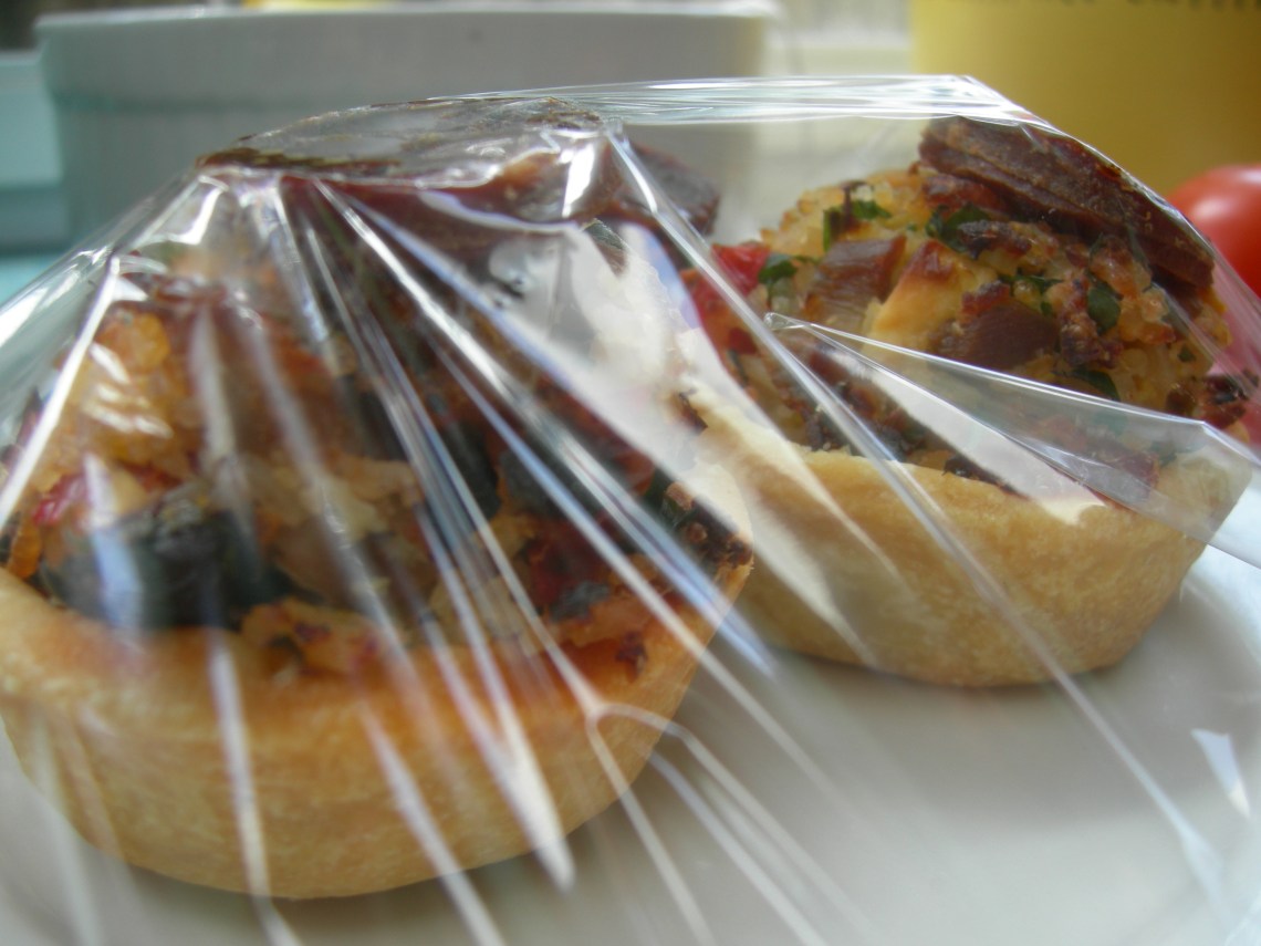 Mini Chicken, Leek and Olive Pies