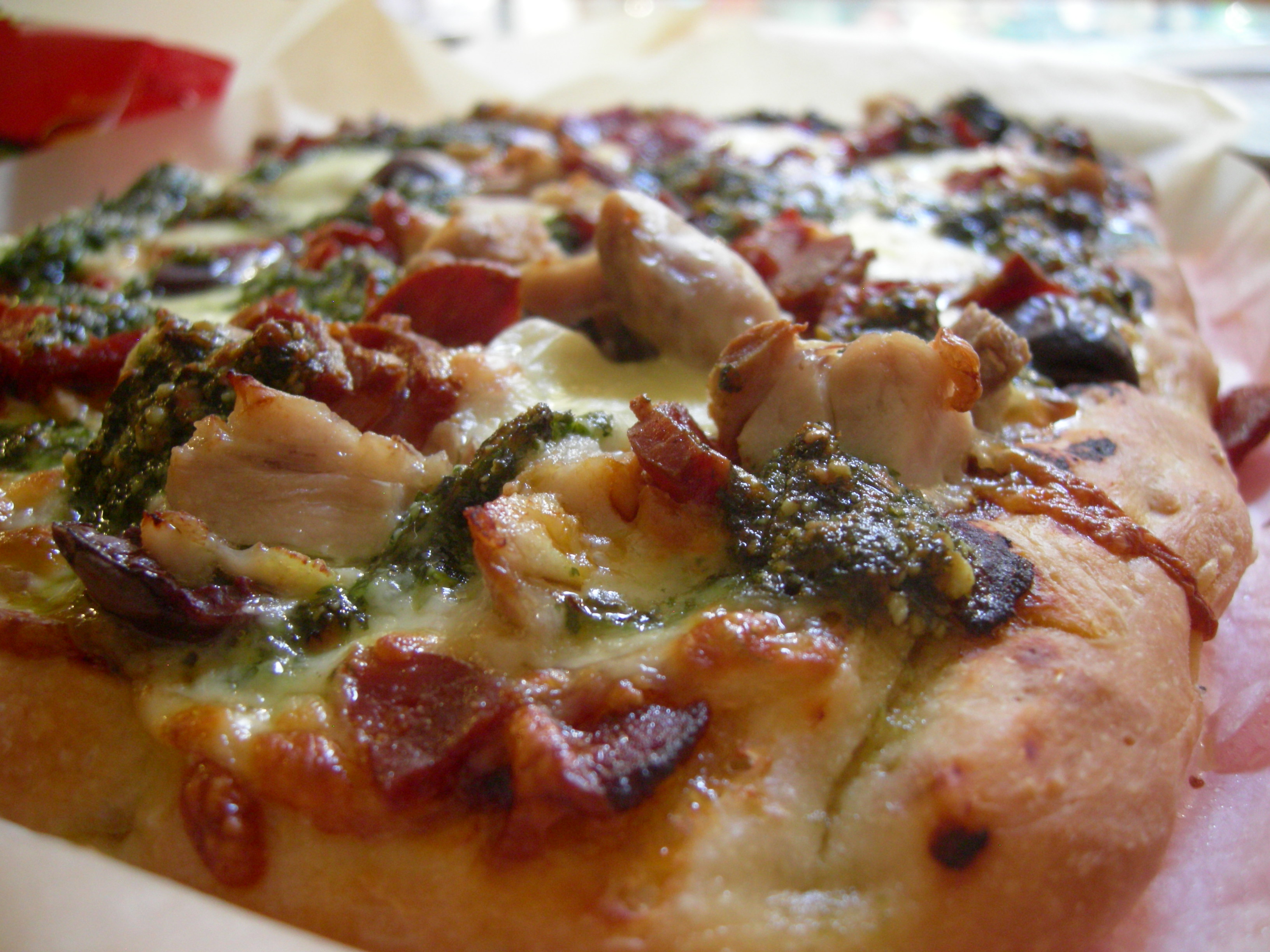 Chorizo Chicken Coriander Pesto Pizza