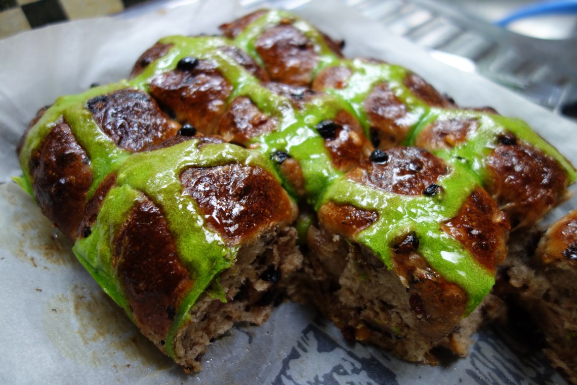 Tray of Hot Cross Buns