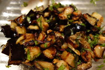 Aubergine and Herb Salad