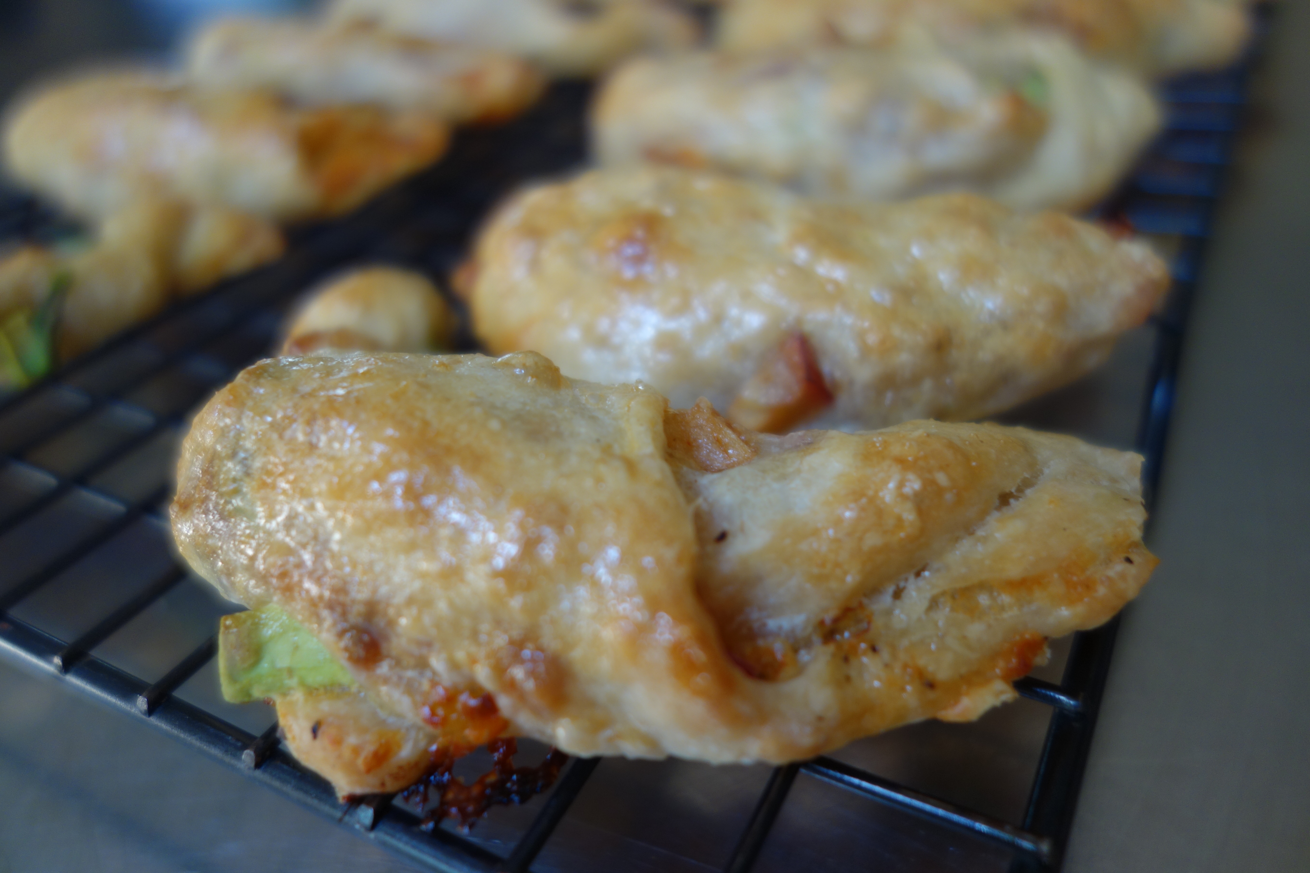 Tray of Plum and Avocado Pastries