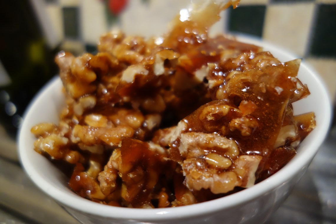 Walnut and Red-Wine Vinegar Praline