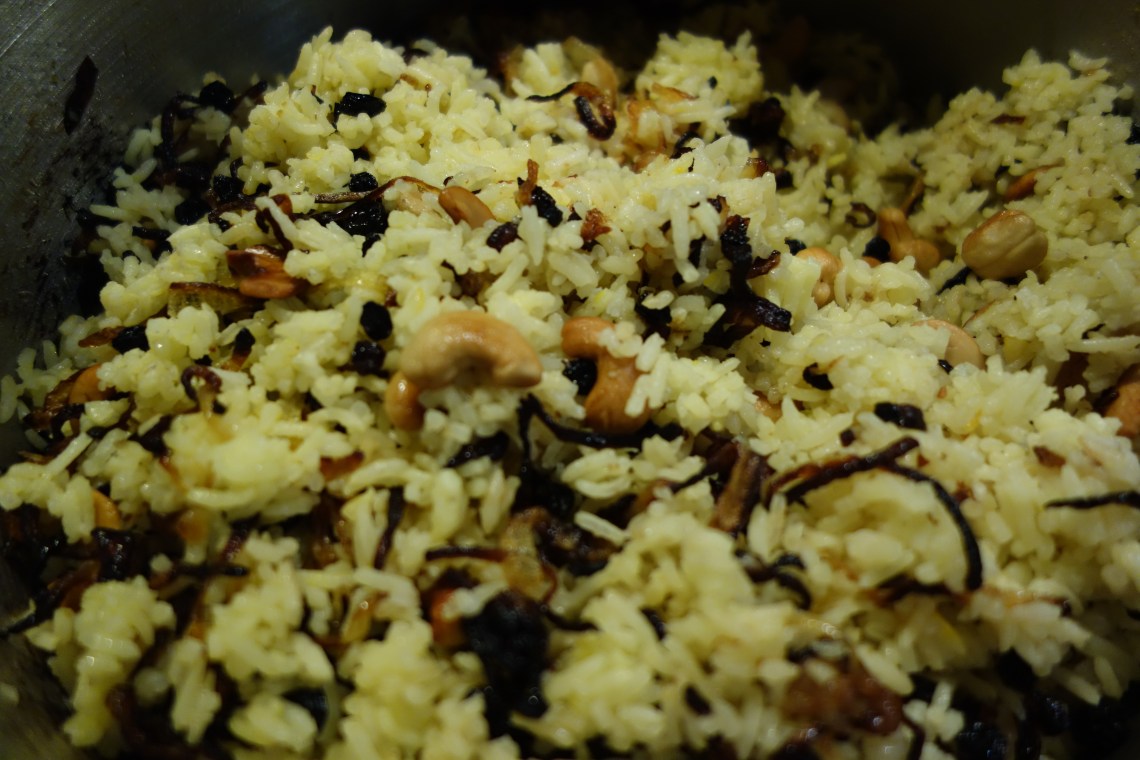 Cashew pulao (kaju pulao)