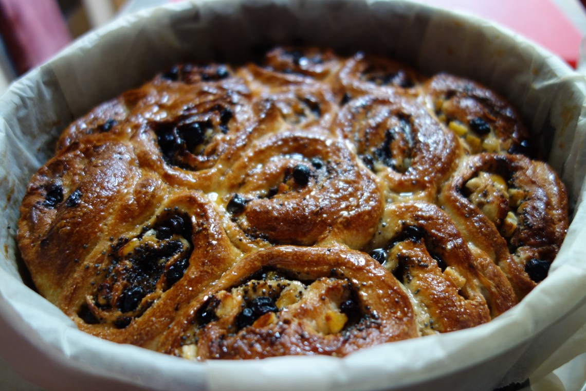 Orange and Poppy Seed Scrolls
