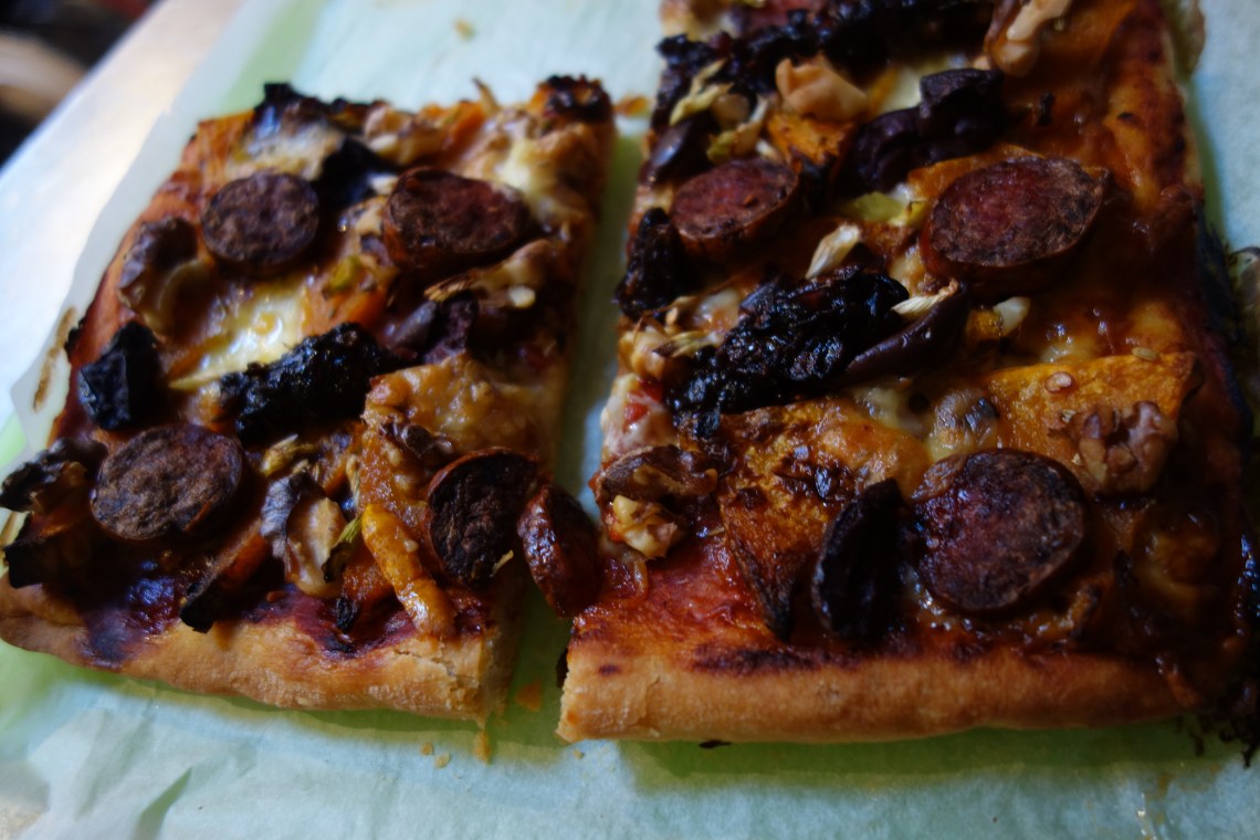 Pumpkin & Chorizo Pizza 1